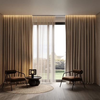 CURTINA X405 recessed curtain track for stretch ceilings — AluminUS, Miami FL