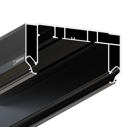 CURTINA X405 recessed curtain track for stretch ceilings — AluminUS, Miami FL