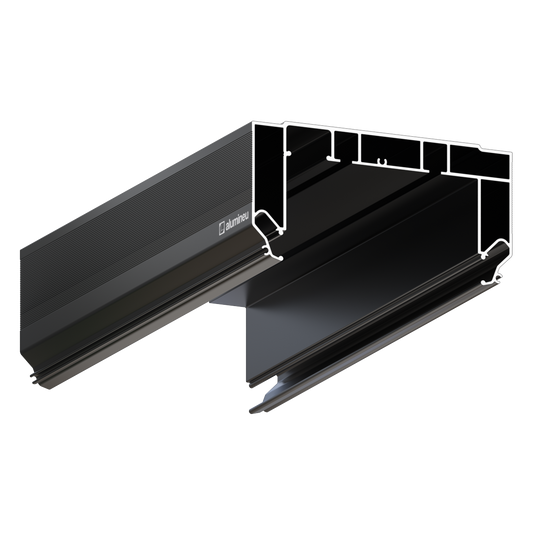 CURTINA X405 recessed curtain track for stretch ceilings — AluminUS, Miami FL