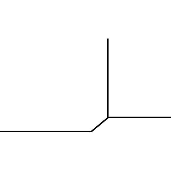 Room using shadow gap trims scheme